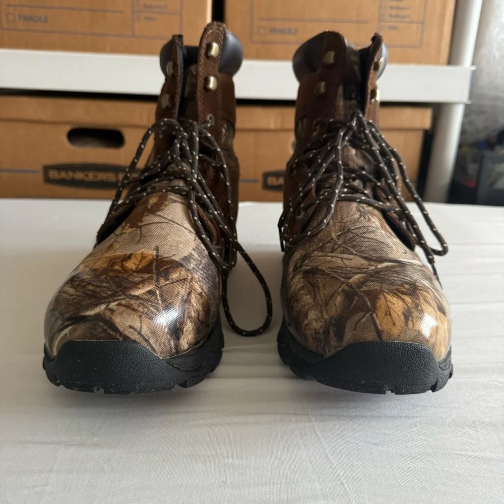 Herman Survivors Leather Camo Water Resistant Hunting 800g Work Boots Mens‎ 12W